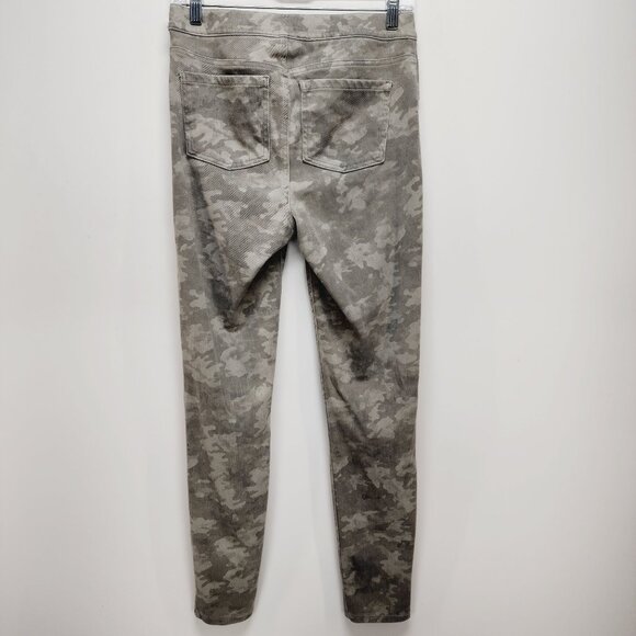 New Spanx Jean-ish Ankle Leggings Stone Wash Camo Pull On Stretch Medium Pants - Picture 8 of 11